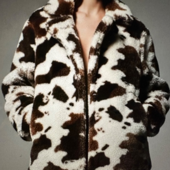 Cowboy cow print faux fur Jacket. NWT - Picture 7 of 7